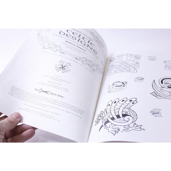 Celtic Designs, Mallory Pearce, Royalty-Free, Ready-To-Use, 1996, Dover - Picture 3 of 5